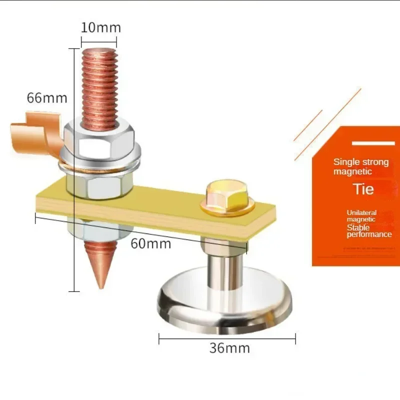 Car Dent Repair Spare Parts Stud Welding Machine Ground with Magnetic Connector Auto Bodywork Dent Removal Tool Car Accessories