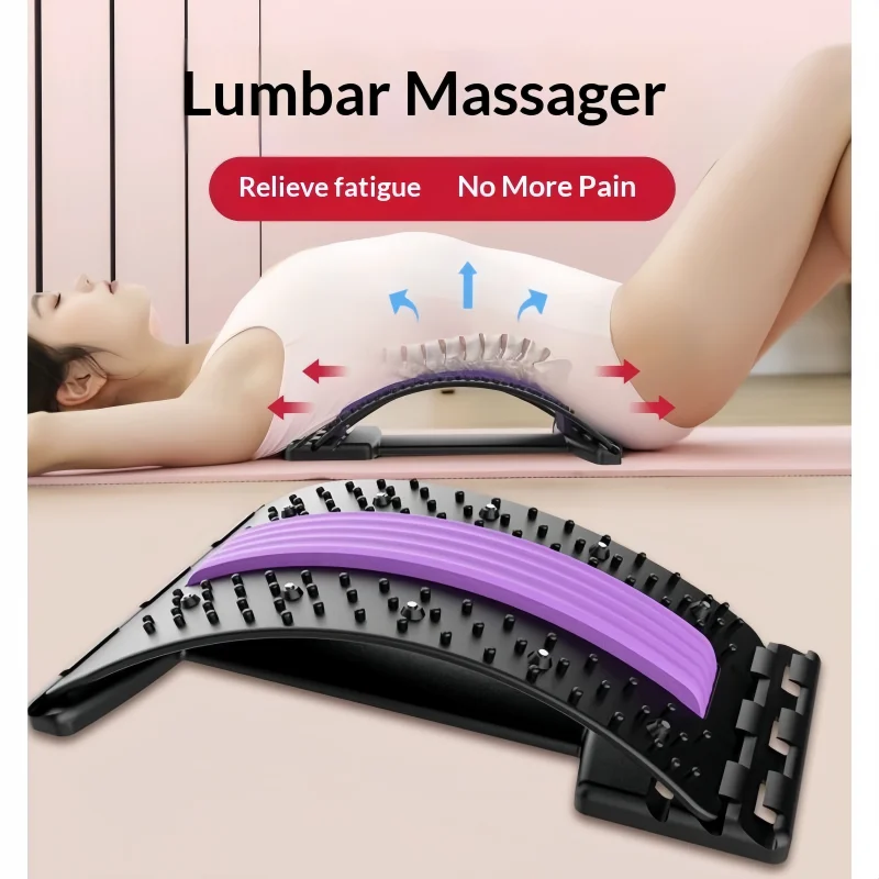 Lumbar Back Stretcher Massager - огляд і ціна Posture Corrector Back Brace