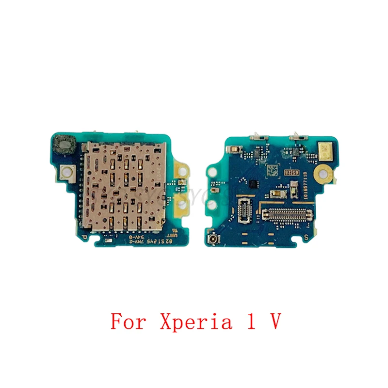 SIM Card Reader Board Connector For Sony Xperia 1 V 5 V Sim Card Reader Flex Cable Repair Parts