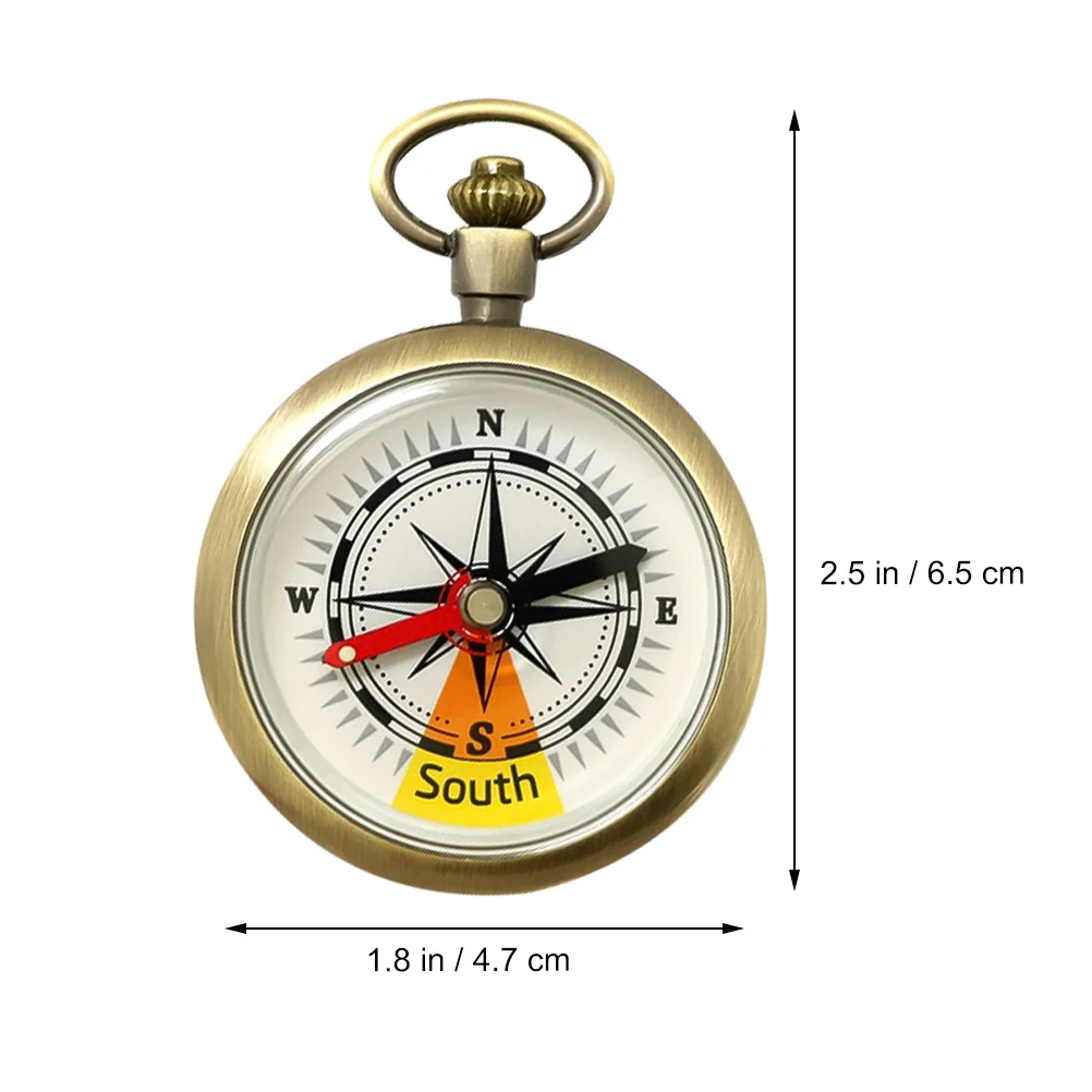 

1pc Pocket Compass For Camping Navigation Outdoor Activities Mini Portable Accurate Retro Compass Hiking
