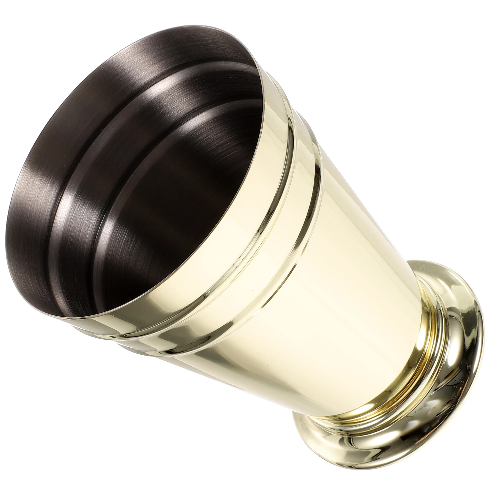

Cup Stainless Steel Cocktail Glass Iced Drink Mug Crimping Metal Cups Reusable Liquor Cups Bar Accessories