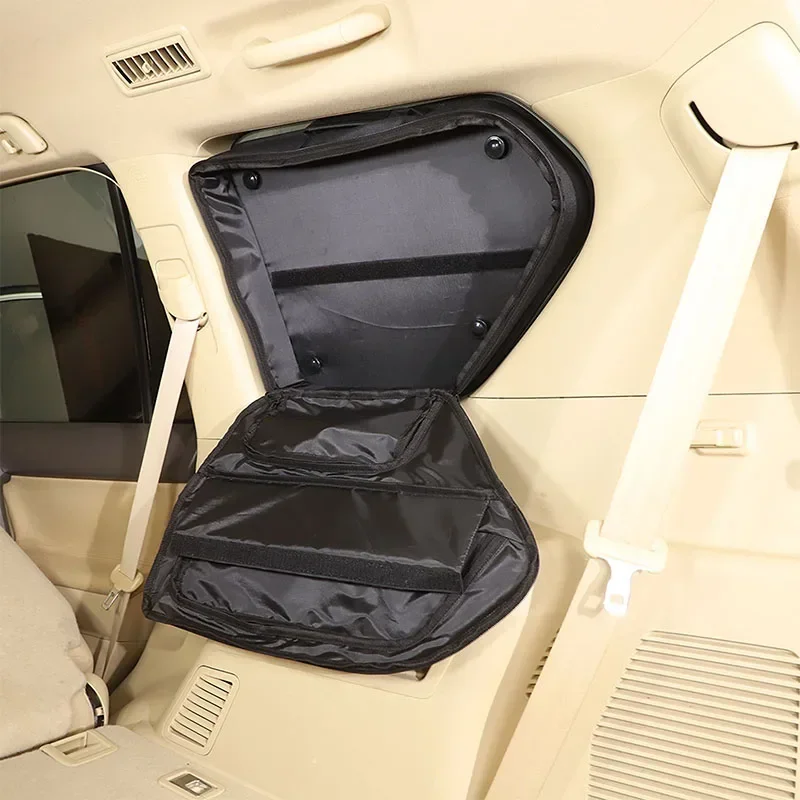 For Toyota Land Cruiser Prado FJ150 150 2010-2022 car styling Trunk Side Window Storage Bag Auto Cargo Storage Bag Accessories