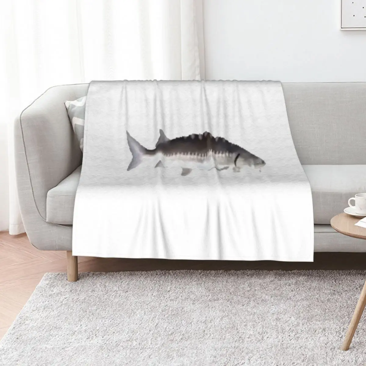 Funky Town Fish Throw Blanket for sofa Decorative Sofas warm winter Soft Beds Quilt Blankets