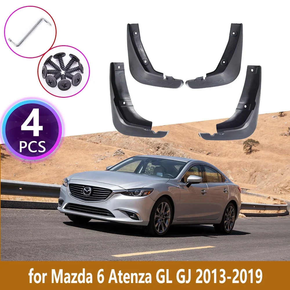 4PCS Car Mudguards For Mazda 6 Atenza GL GJ 2013 2014 2015 2016 2017 2018 2019 Cladding Splash Mud Flaps Mudflap Car Accessories