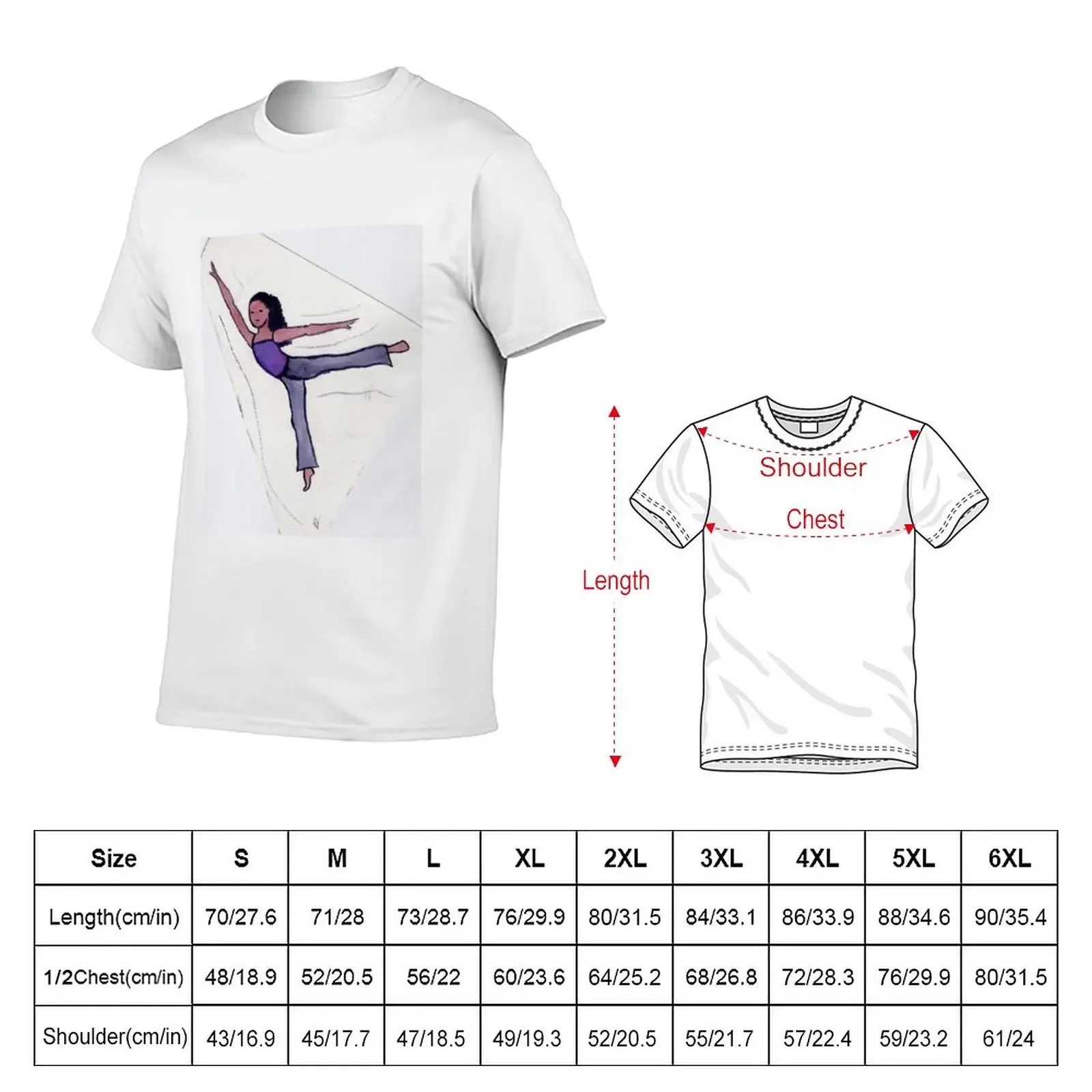 Dancer In Purple T-Shirt quick drying t-shirt cute tops Short sleeve tee t shirt men