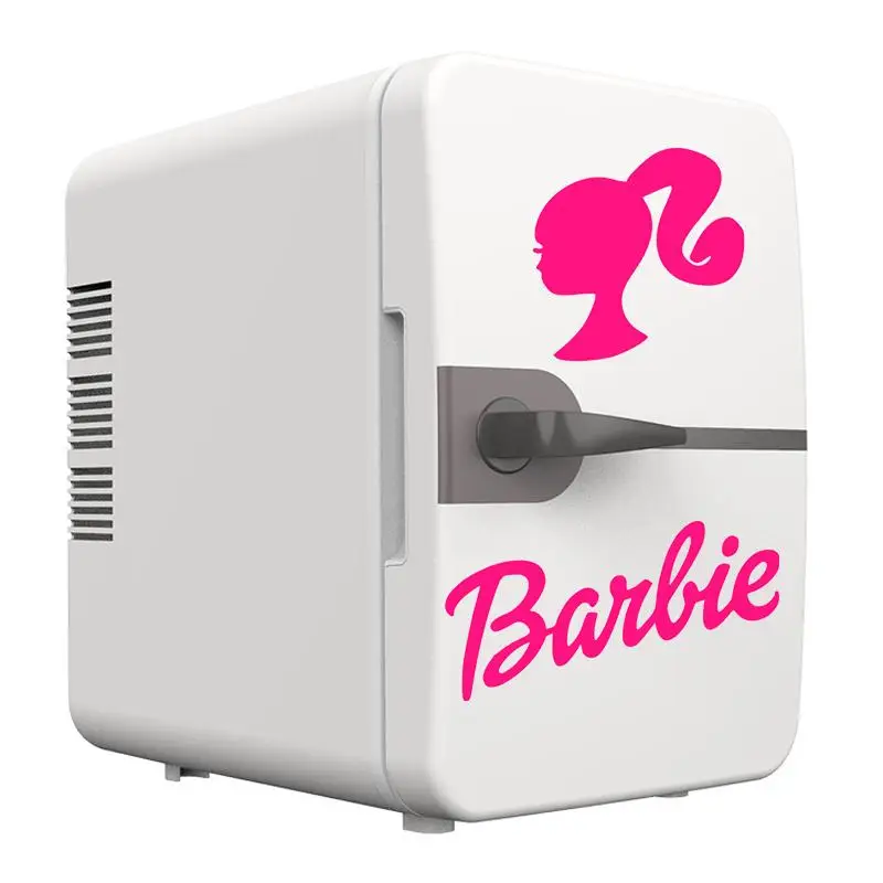 

New Barbie Kawaii 6L Car Refrigerator Mini Refrigerator Home Desktop Decoration Outdoor Camping Outdoor Picnic Home Accessories