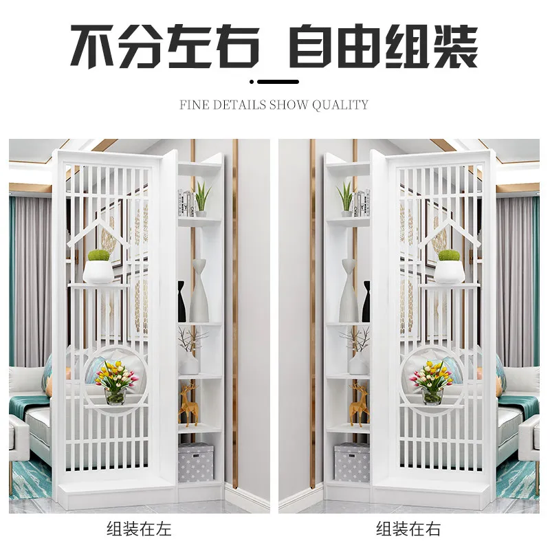 New Chinese screen partition rack door living room decorative wall simple modern office Internet celebrity door