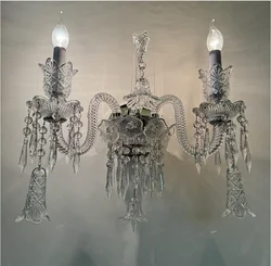 Newly Crystsal 1 Arm and 2 Arms Wall Sconces Home Bedroom Wall Lamp Crystal Sconce LED K9 Crystal Wall Lamp AC 100% Guaranteed