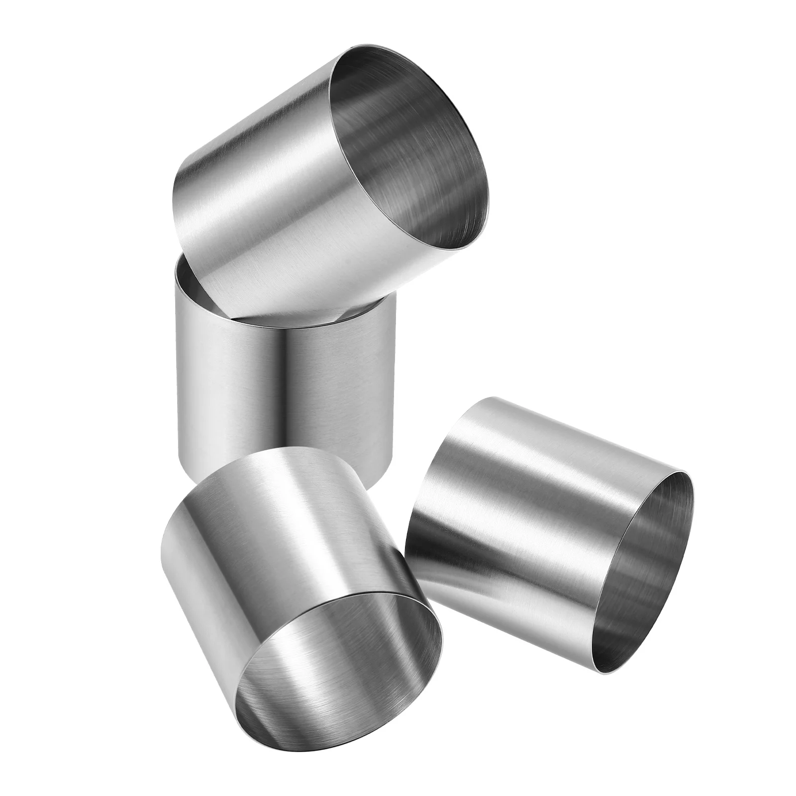 

4 Pcs Non-stick Baking Molds Cookie Ring Cake Rings Bakeware Mousse Food Muffin Safe