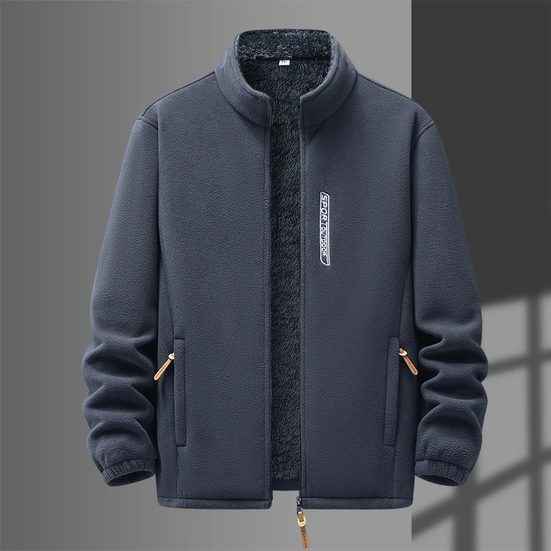 

Autumn and Winter Composite Arctic Fleece for Middle-aged and Elderly Leisure, Outdoor Fleece Cotton Coat, Fleece Jacket for Men