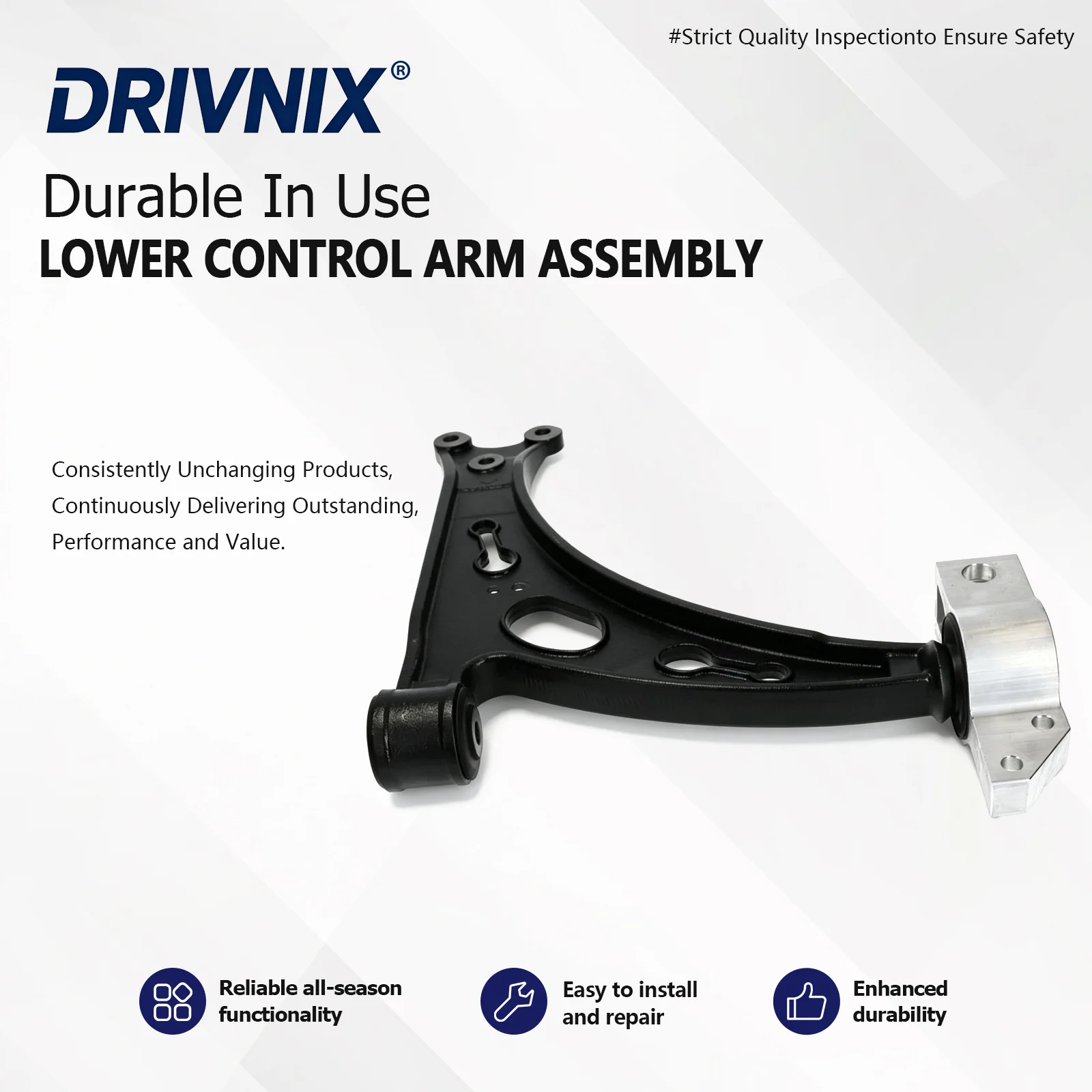 High Quality 1PCS Front Lower Control Swing Arm 1KD407152 1KD407151 For Volkswagen Golf Touran Jetta 2003-2015 Audi A3 8P 08-13