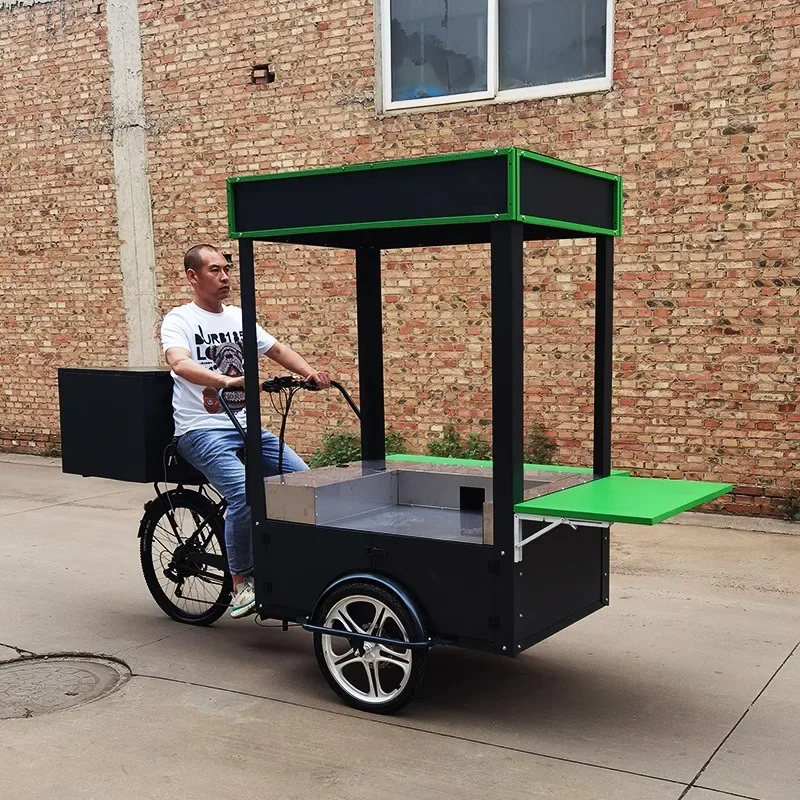 26-Inch takeaway truck, snack truck, catering truck, electric power reverse riding three wheels