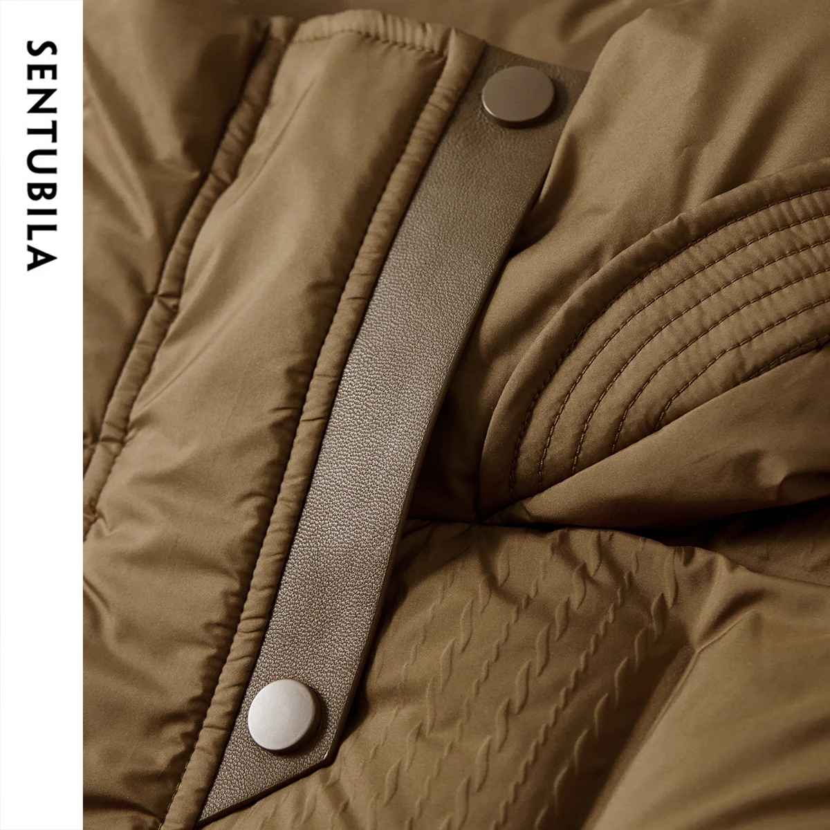 SENTUBILA Women Down Puffer Coats Winter Warm Hooded Windproof Outerwears 90% White Duck Down Long Coat Woman Clothes W44Y57032