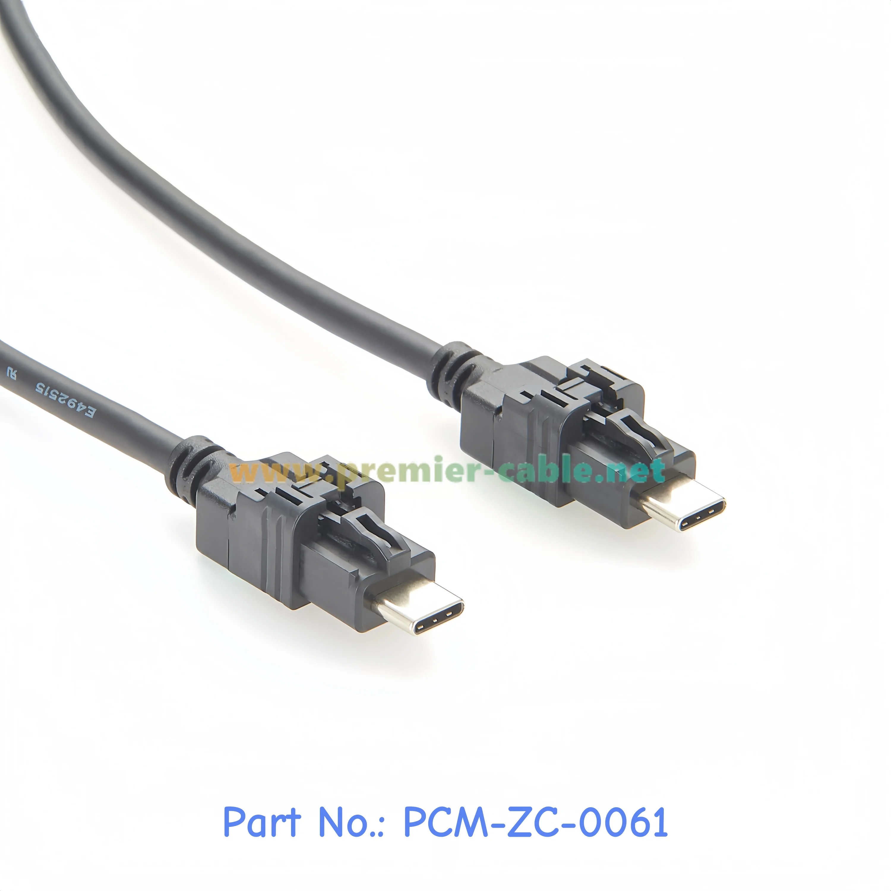 USB 3.1 Type-C A Code Male to Male Automotive Data Transfer Cable Compatible TE 2398010-1 Amphenol USBCC211AA016AS Mini HSBridge