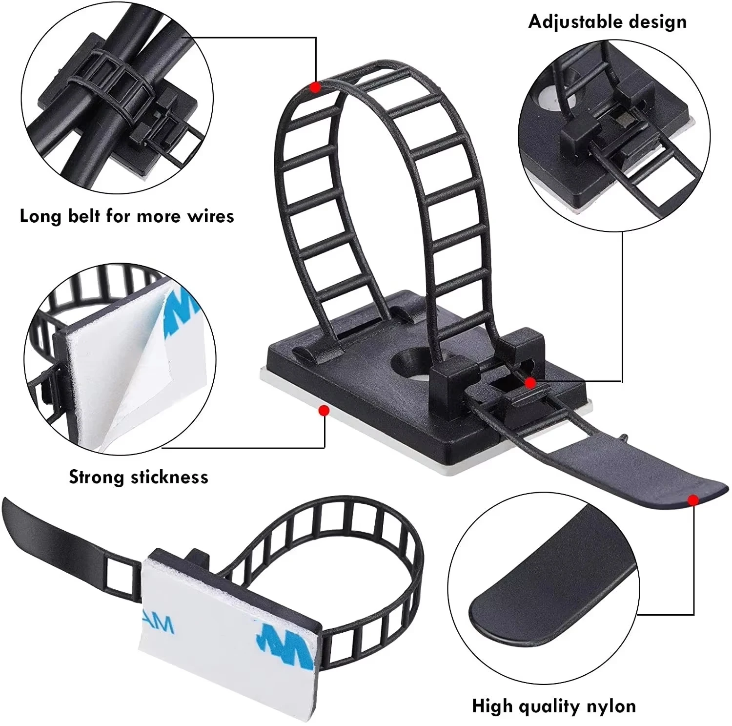 Cable Tie Mount Adjustable Cli - огляд і ціна Cable Staple Clip