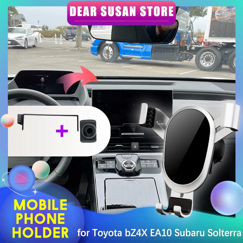 Mobile Phone Holder for Toyota bZ4X EA10 Subaru Solterra 2023 2024 Air Vent Clip Tray Stand Support Accessories iPhone Samsung