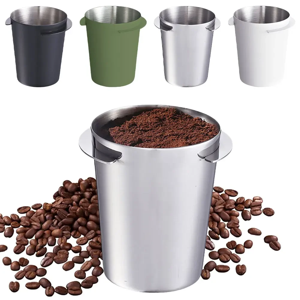 

Coffee Dosing Cup 51/53/58mm Coffee Bean Measuring Cup Stainless Steel Espresso Coffee Dosing Cup Cafe Barista Tool Cop coffee