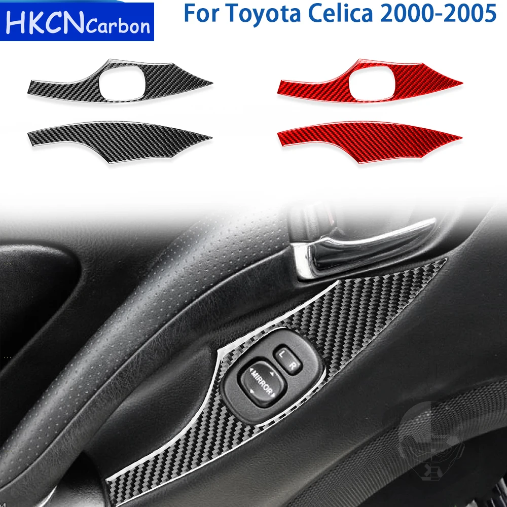

For Toyota Celica 2000 2001 2002 2003 2004 2005 Accessories Carbon Fiber Car Interior Door Panel Trim Sticker