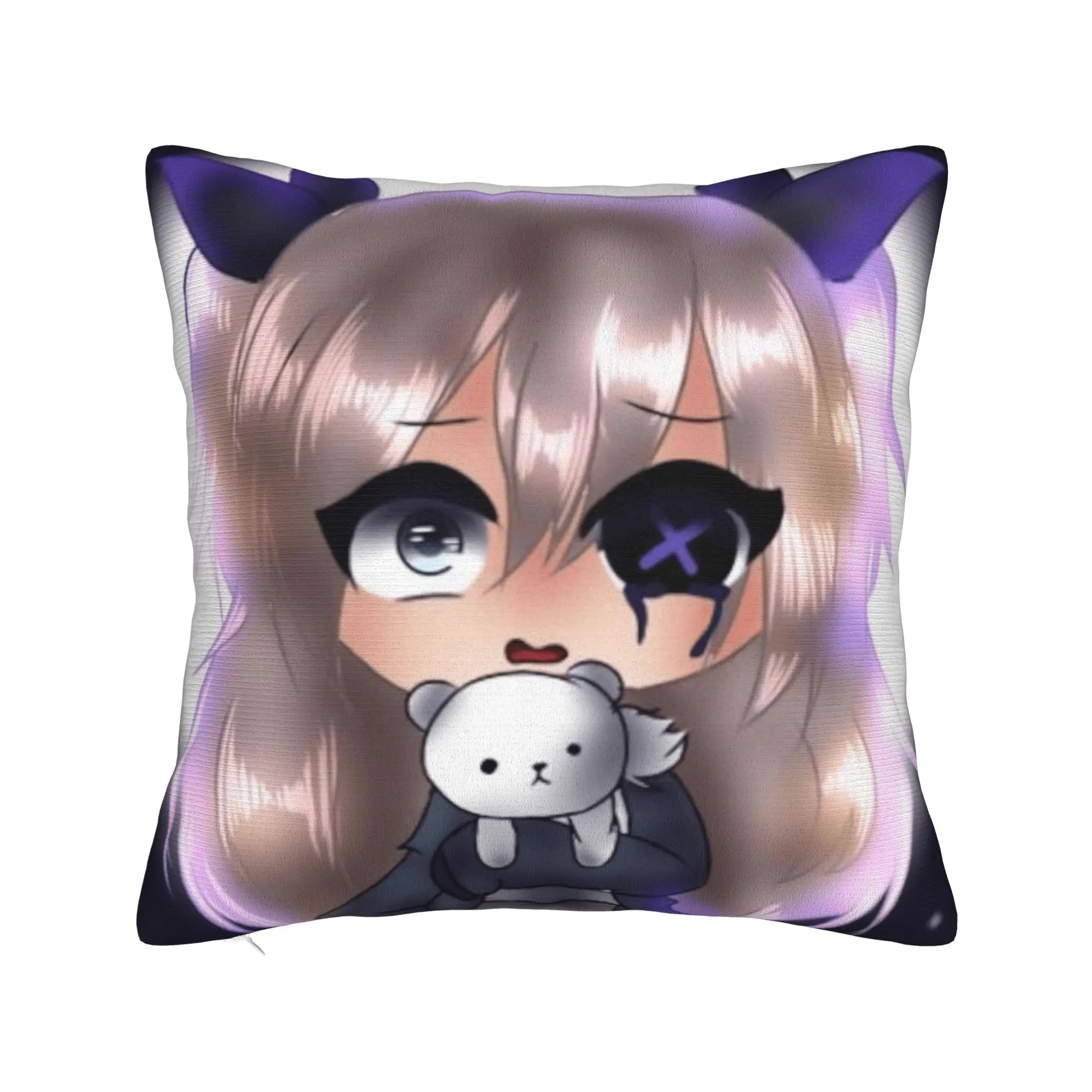 Decorative Pillowcases Gacha Life Cartoon Merchandise Bed  Throw Pillow Case Cover Square Multi Size