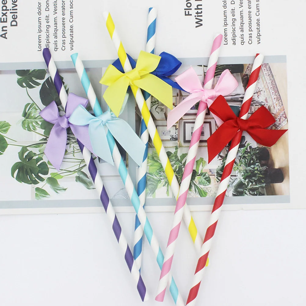 

30pcs Paper Birthday Cake Decorative Straws Straws Disposable Party Supplies Colorful Butterfly Decoration for Cake Events