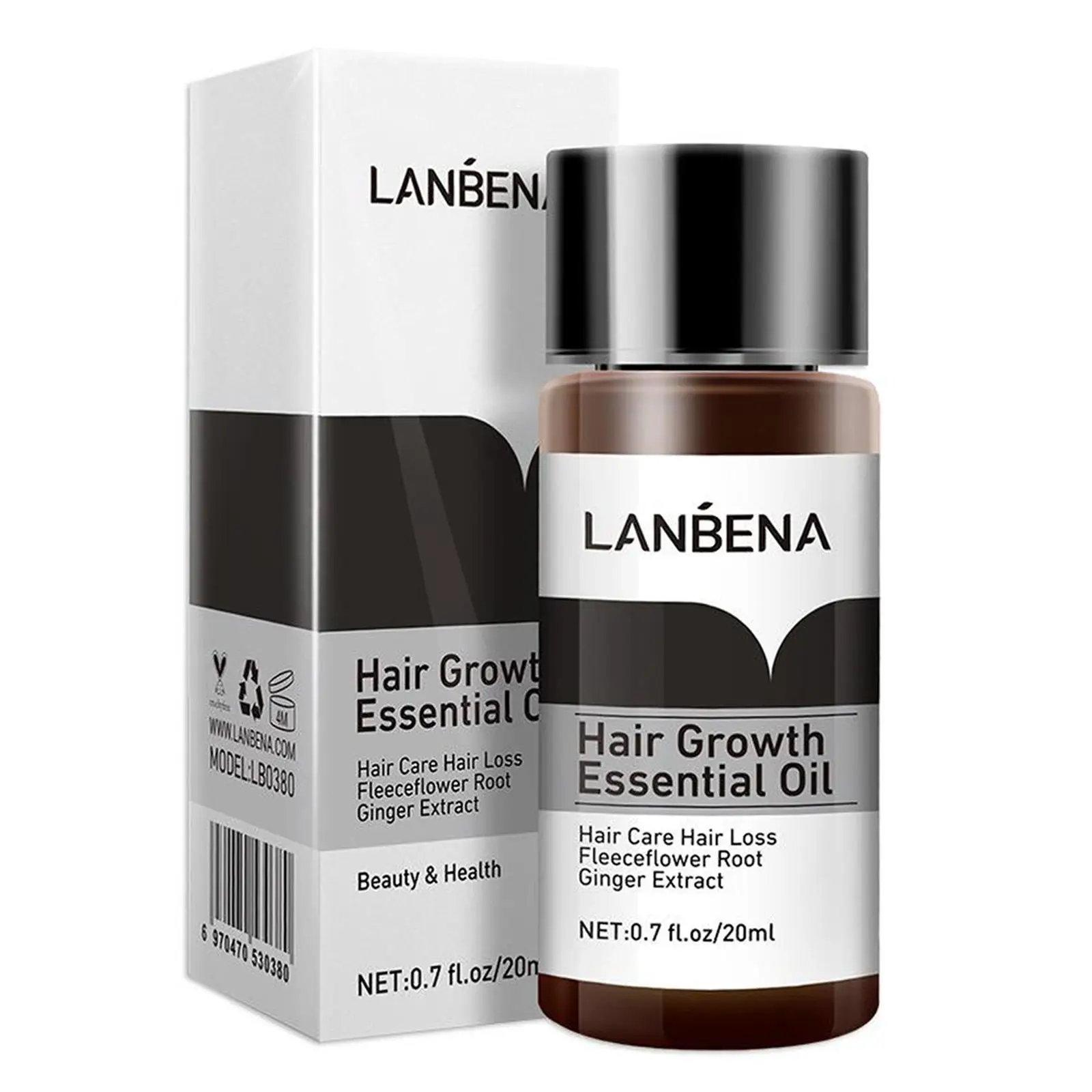 Fast Regrowth Hair Serum Spray Herbal Ginger Essence Oil Anti Shed Solution for Adults Long Term Use