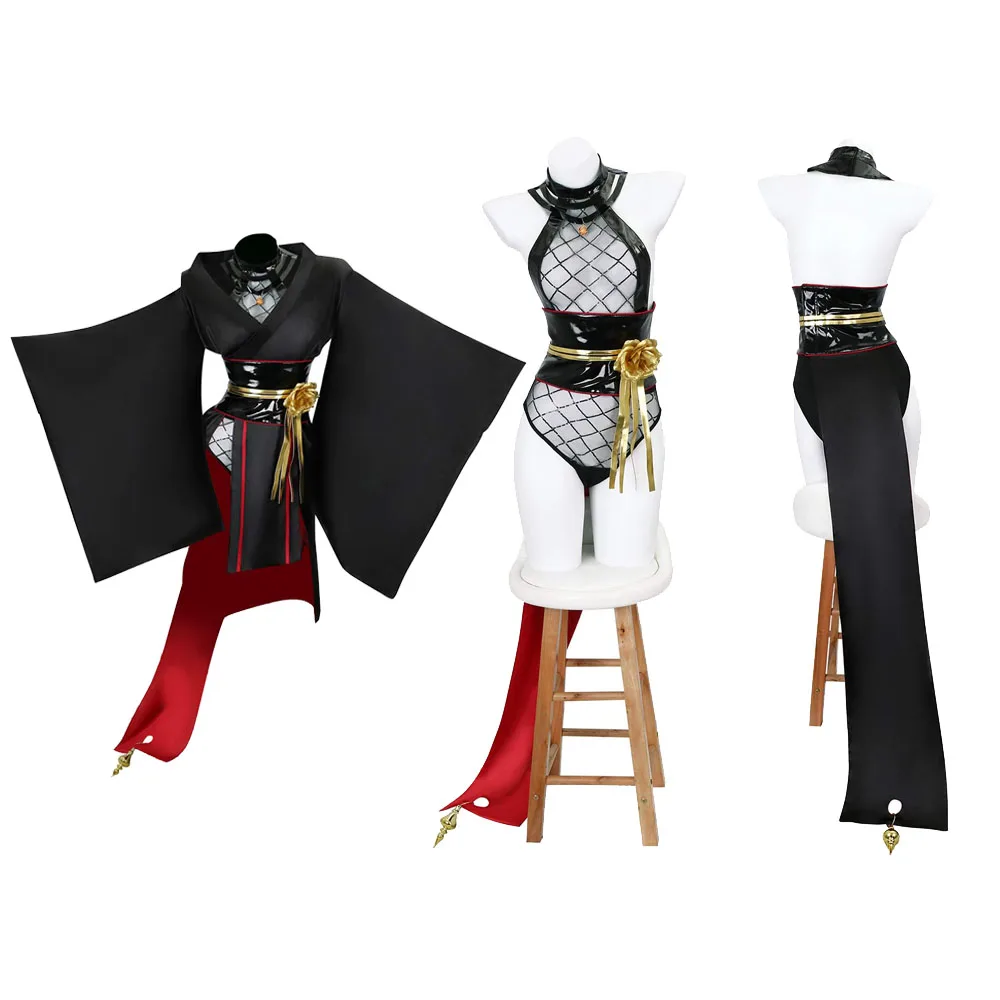 

Anime Yor Forger Cosplay Kimono SPY Cos FAMILY Costume Dress Belt Earings for Adult Women Outfits Halloween Carnival Party Suit