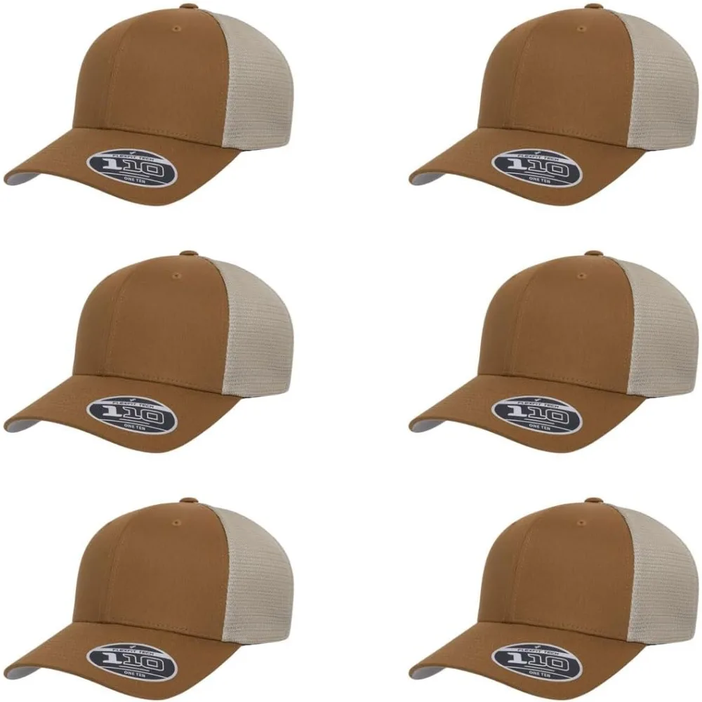 

Flexfit 110M Mesh Trucker Среднепрофильная дышащая сетчатая задняя регулируемая кепка Snapback | Доступны оптовые пакеты