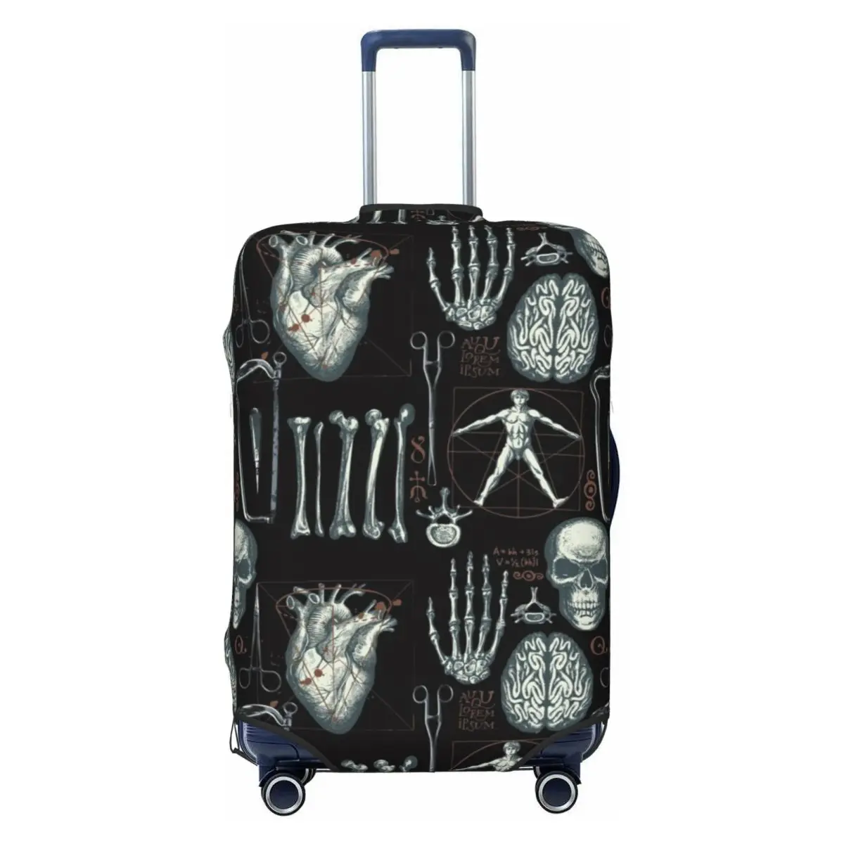 

Чехол для багажа с принтом анатомии человека, эластичный дорожный чемодан, защитные чехлы, костюм для 18-32 дюймов