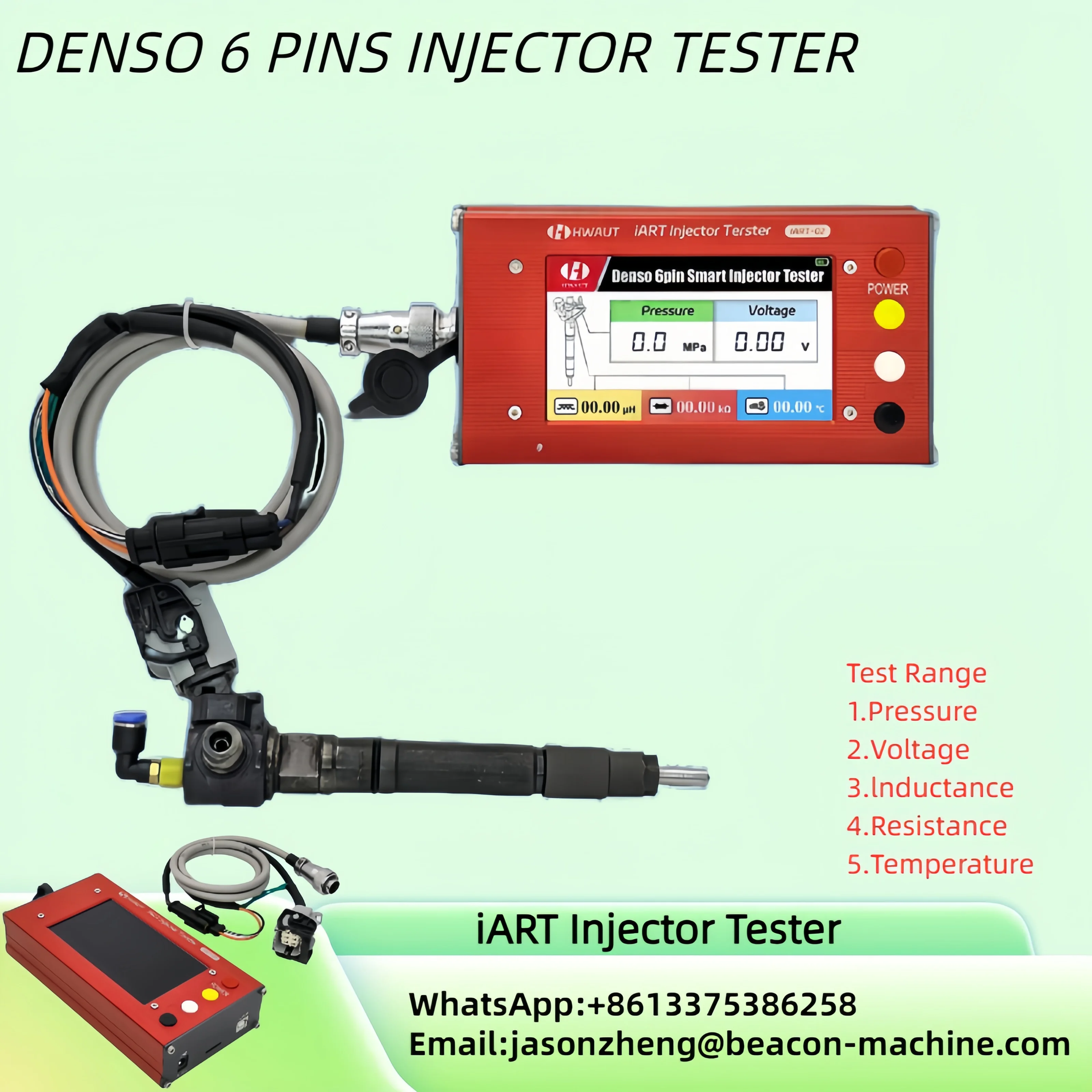 I-ART Smart Injector Common Rail System Simulator Denso 6-pins Intelligent IART Injector Dedicated Tester