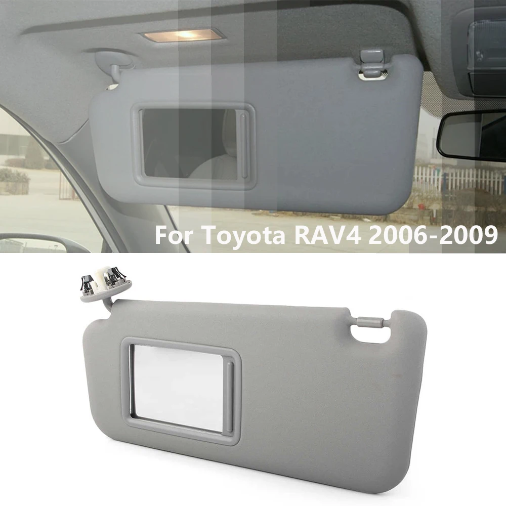 Gray Left Driver Car Interior Front Window Cover Shade Sunvisor Sunshad Side Sun Visor for Toyota RAV4 2006-2009 74320-42501-B2