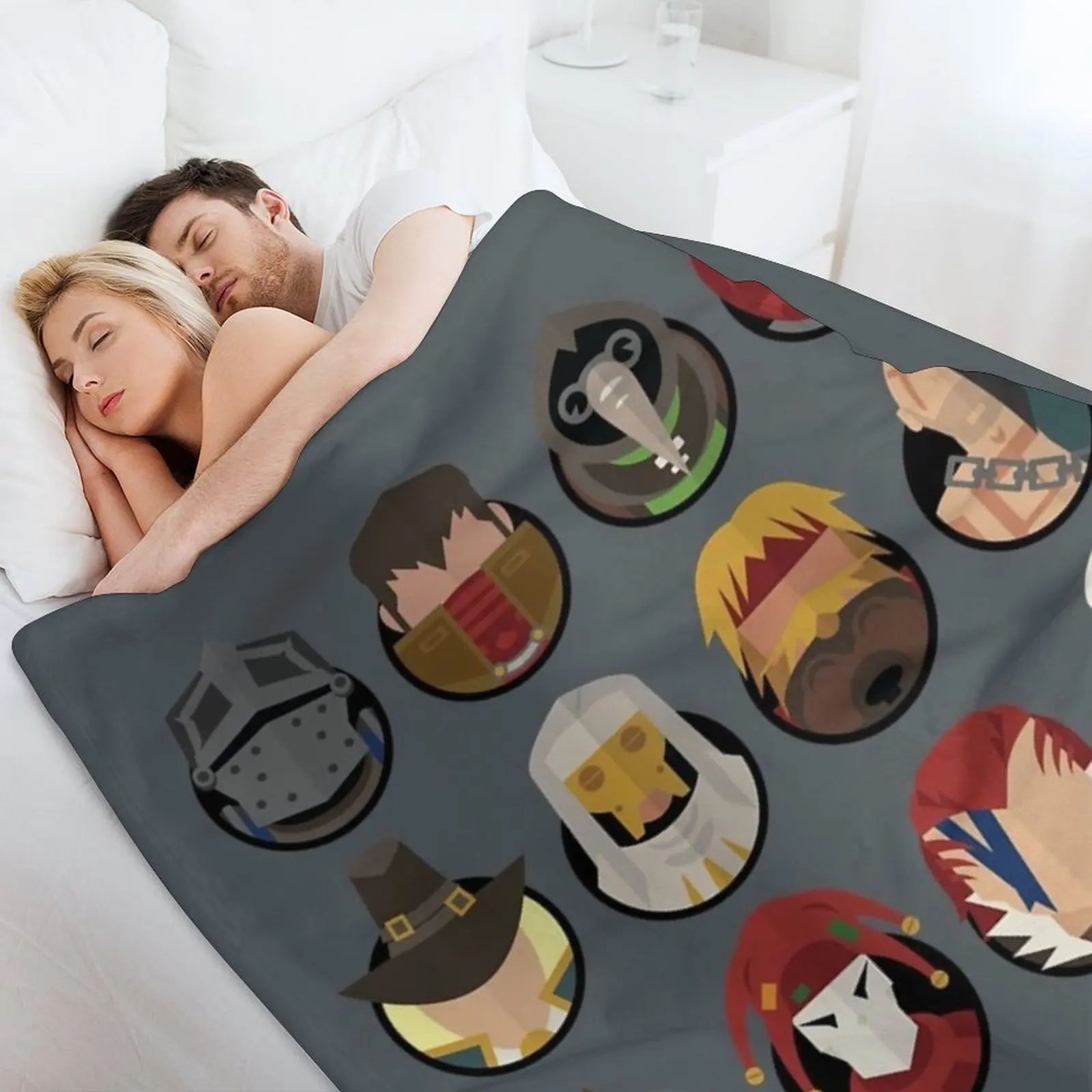 أحلك المغامرين الزنزانة رمي بطانية هدايا عيد الميلاد الفاخرة رشاقته فروي الزخرفية البطانيات