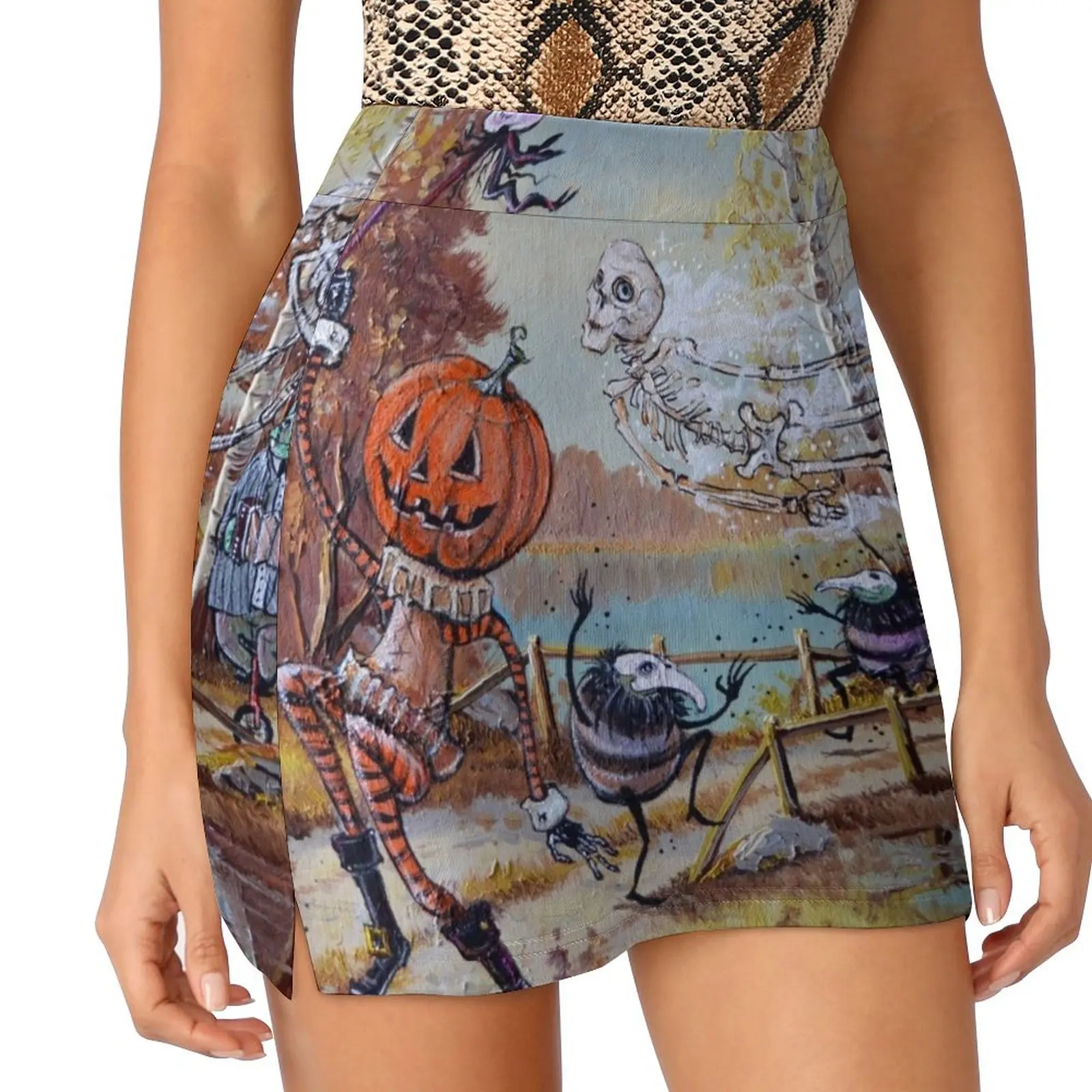 

Hallowe'en Comes to Town Mini Skirt elegant skirts for women summer dresses for women 2025 Dresses