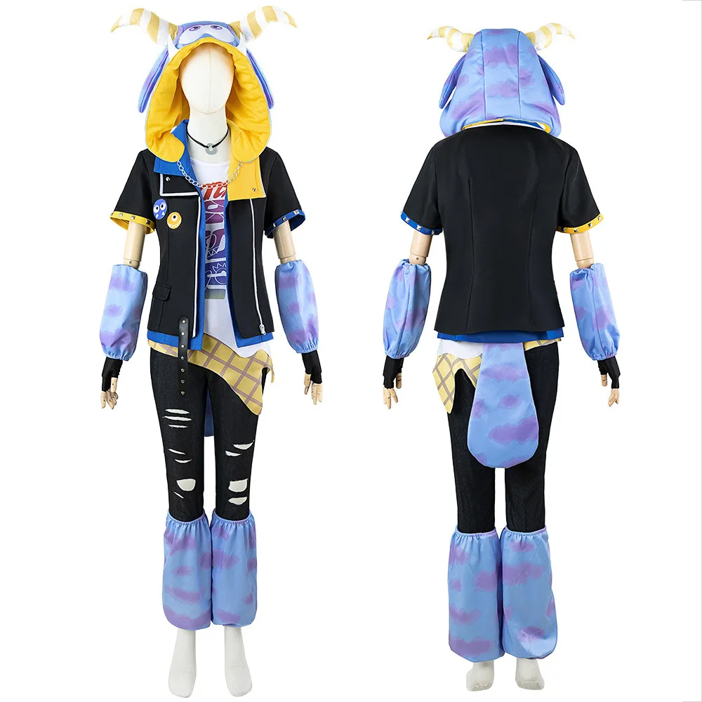 女性のためのファッショナブルなコスプレ衣装,「ウィッグプロジェクト,カイ,カラフルなステージスーツ,アニメの服,ハロウィーンのユニフォーム