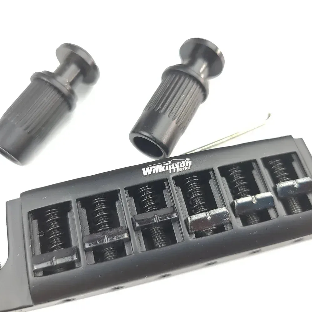 Wilkinson 52mm String Spacing Adjustable Pigtail Wraparound Bridge For Electric Guitar