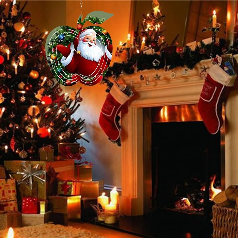 PB-6個 8インチ昇華型ウィンドスピナーブランク、庭や庭用の屋外ウィンドスピナー吊り下げ、クリスマス用