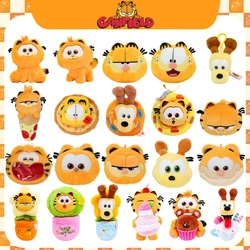 Original Garfield Family Kawaii Soft Plush Toys Keychain Cute Garfield CAT Odie Stuffed Animal Peluche Dolls Pendant Gifts Kids