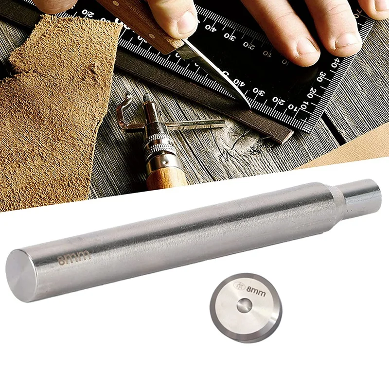 Rivet Punch, Stainless Steel Double‑Sided Flat Fixing Setting Tool, For Double‑Sleeve Rivet Installation