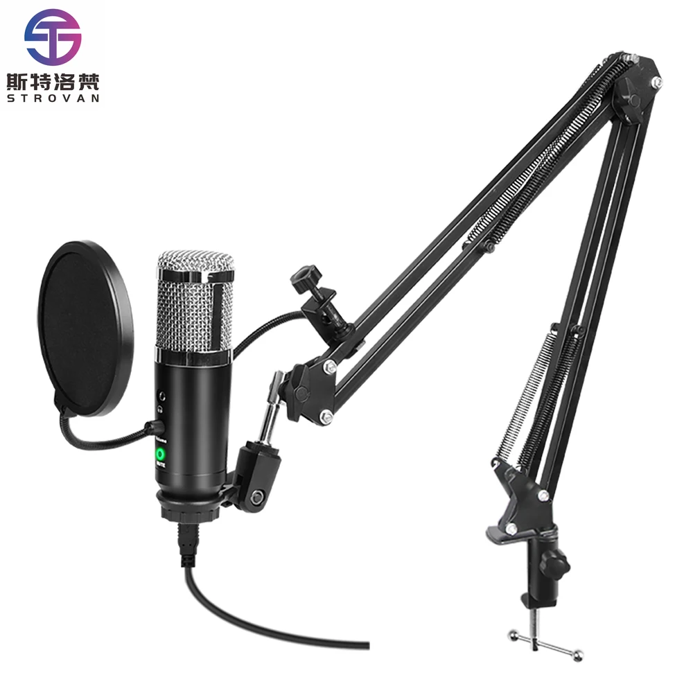

A9 Desktop Microphone Stand USB Studio Recording Condenser Microphone