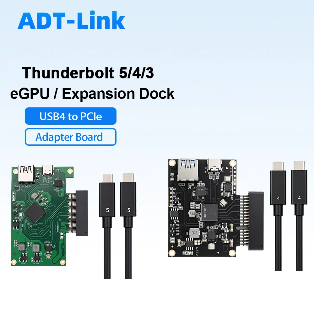 

USB5/ USB4 to PCIe 4X eGPU Adapter Board Thunderbolt 5 4 3 External Graphics Card Expansion Dock UC-143 40Gbps Core Riser Card