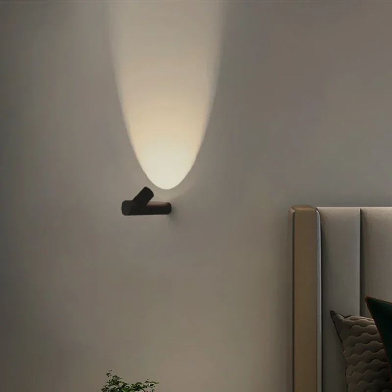 Semplice lampada da parete in bambù per esterni impermeabile decorare giardino cortile illuminazione interni soggiorno camera da letto comodino luci Creative