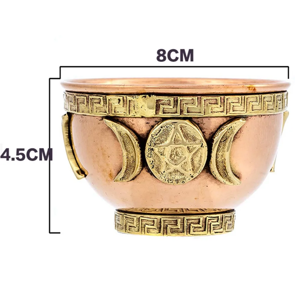 Triple Moon Pentacle Copper 3