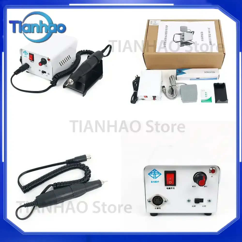 Micromotor Machine for STRONG 102 Electronic Micro Motors Laboratory Metal Ceramic Plaster Grinding and Polishing
