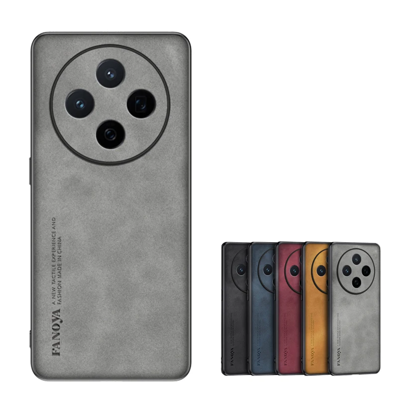 For Vivo iQOO Z10 5G Чехол для Case Lambskin Texture Leather Back Cover For Vivo iQOO Z10 Soft Frame Shockproof Coque