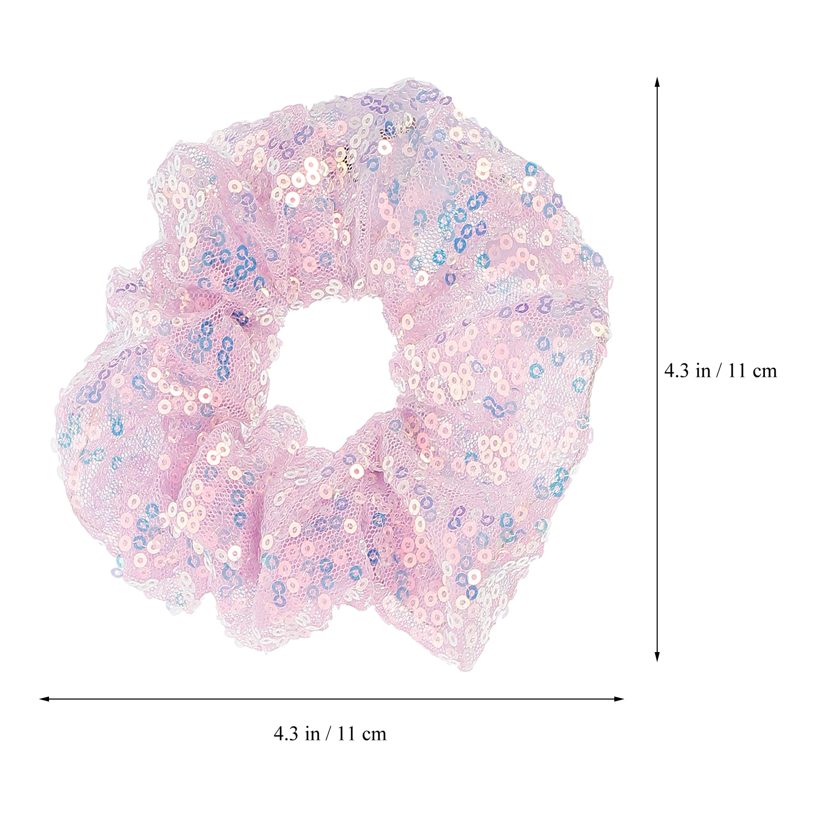 

4Pcs Glowing LED Hair Scrunchy Bright Colorful Hair Ties for Women Festival Club Party Halloween Christmas Decoration