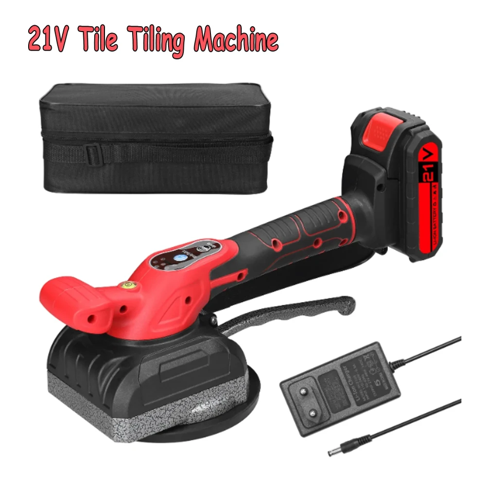 21 В плиточная машина, высокая грузоподъемность, настенная напольная плитка, вибрирующий инструмент, декор, универсальные инструменты, увеличенная присоска