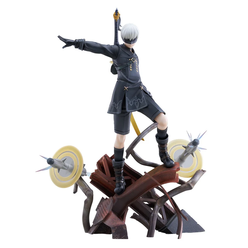 Original 9S PROOF YoRHa No. 9 Type S NieR:Automata PVC Genuine Action Anime Figure Collection Model Statuette Birthdays Gift