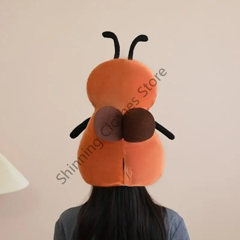 M68A لطيف صرصور زي قبعة تنفس لينة تأثيري قبعة للأطفال خلع الملابس الحفلات ملحقات اللعب الخيالية #3