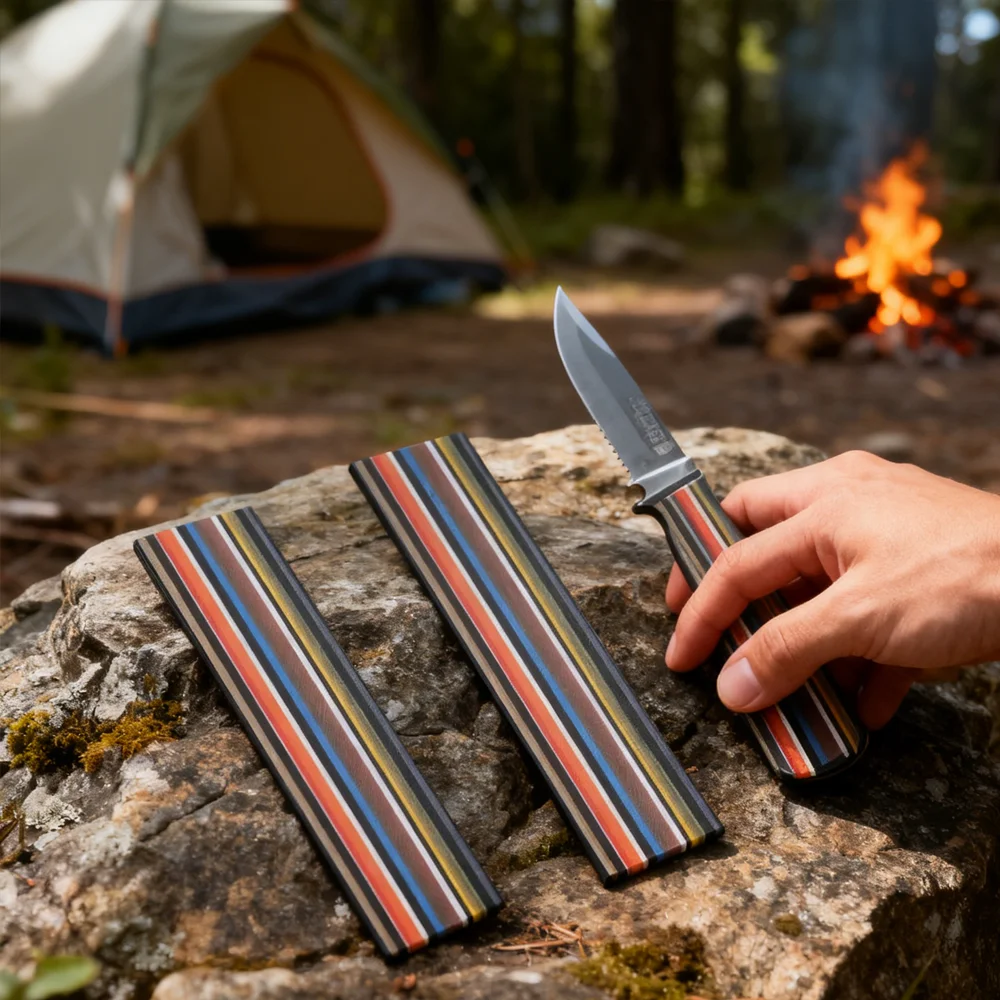 

Colorful G-10 Composite Grip Board - 2 Sizes DIY Outdoor EDC Knife Handle Patch