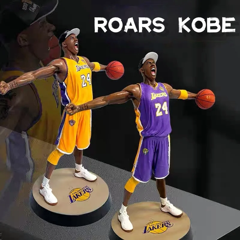 2024 Hot NBA Basketball Star Kobe Figure Model Black Mamba Roars Kobe Doll Model Movable Doll Decoration Surprise Gift