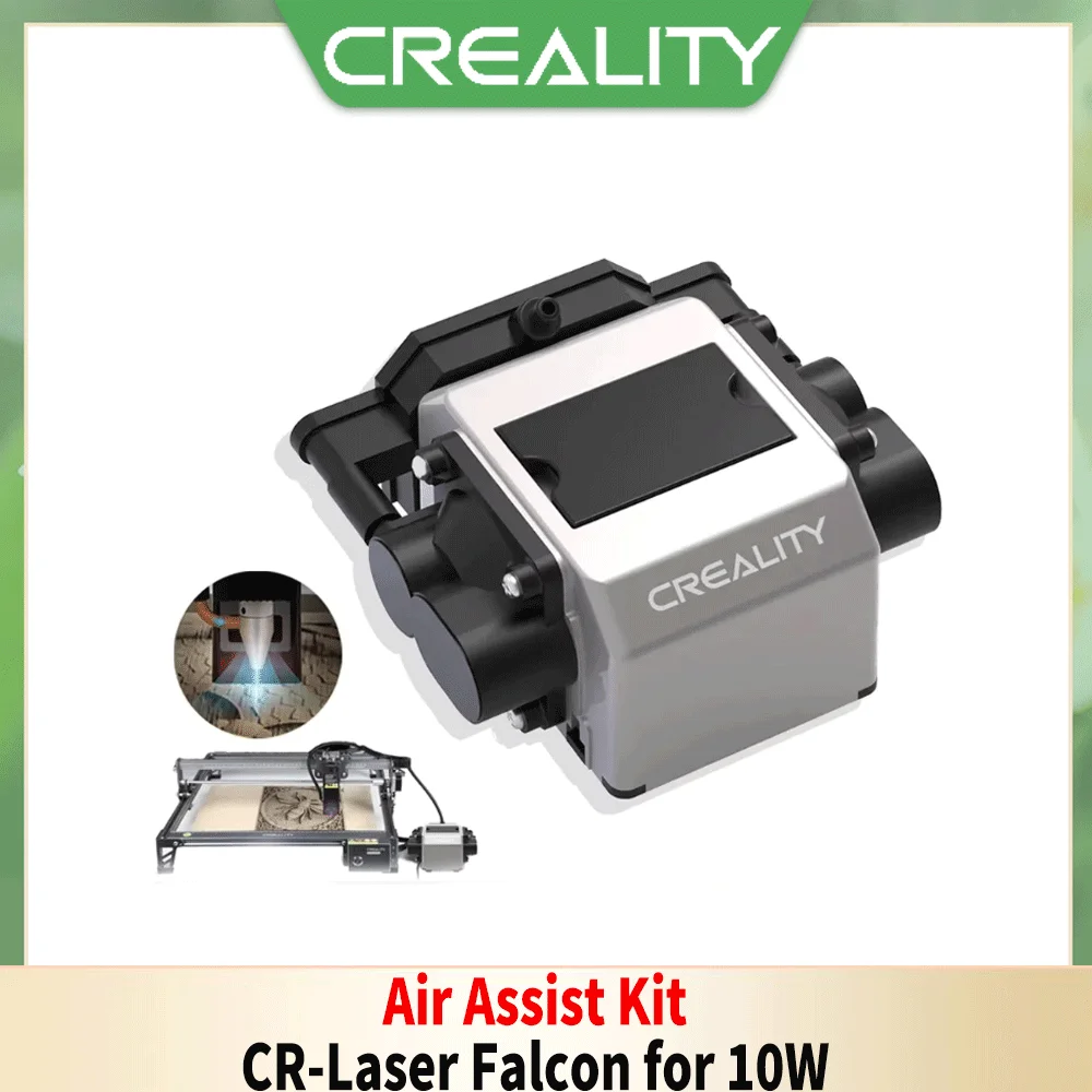 

Creality CR-Laser Falcon 10W Air Assist Kit Upgrade Accessories Package Strong Airflow Blows Away Hot Soot Neat Work Low Noise